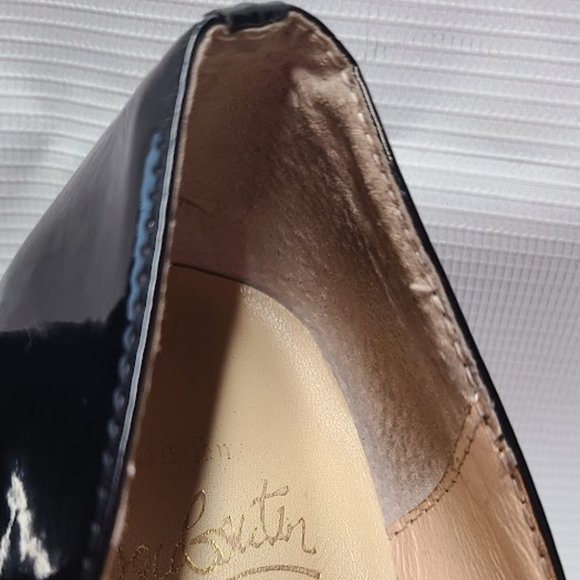 Christian Louboutin Black Patent Leather Heels - Picture 8 of 16